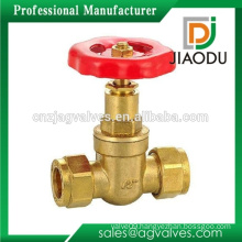 taizhou manufacturer low price customized 1/2 inch 600 wog forged brass threaded non rising stem gate valve